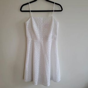nwot lilly pulitzer jennilee lace dress in resort white